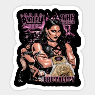 Rhea Ripley Brutality Sticker